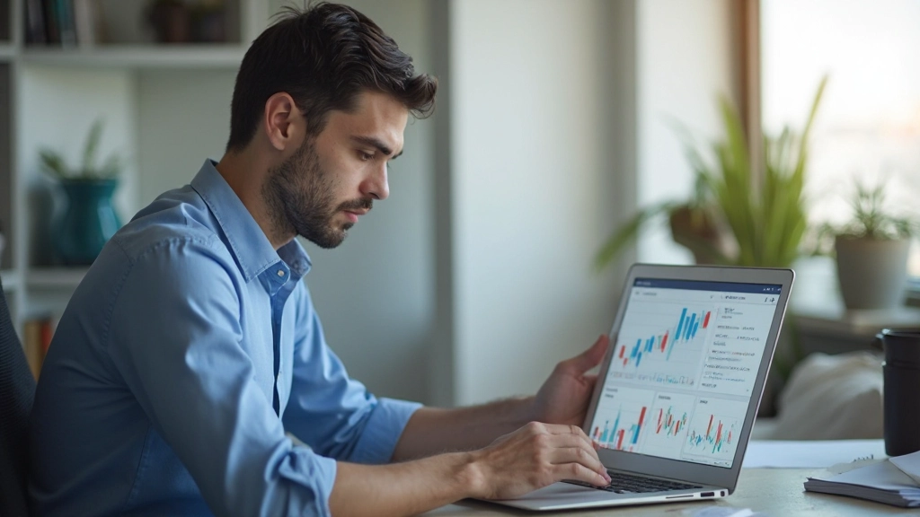 Профессиональная рабочая станция с финансовыми графиками и документами